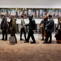 Exposición La Acera, de Asghar Farhadi, en la Alhóndiga de Segovia, comisariada por Zara Fernández de Moya