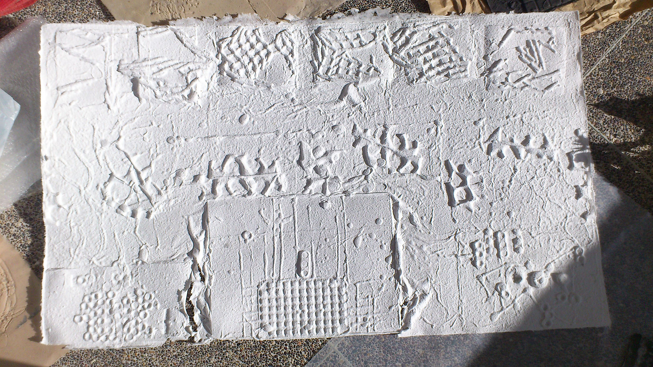 Obra de Encarna Cepedal para la Primera Bienal de Casablanca en 2012