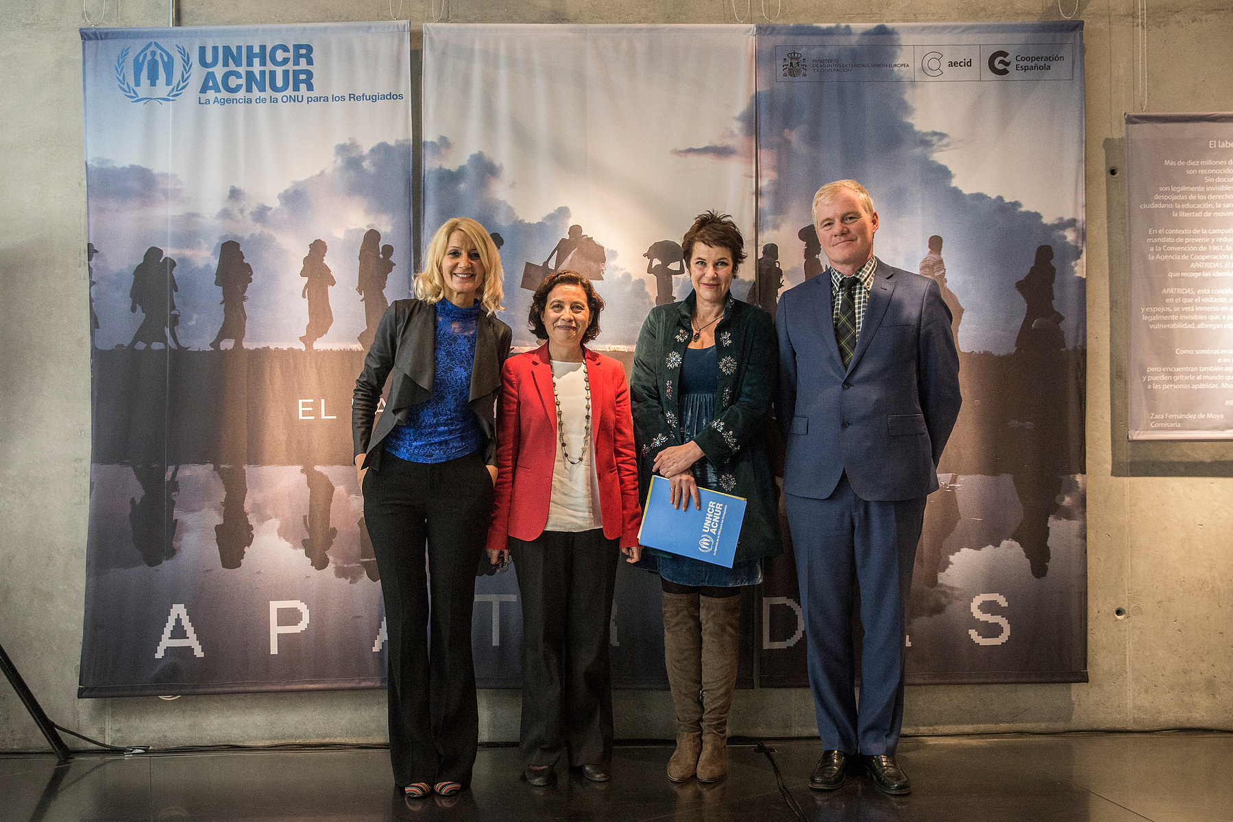 Exposición Apátridas: El laberinto de los invisibles, comisariada por Zara Fernández de Moya en Caixa Forum Madrid