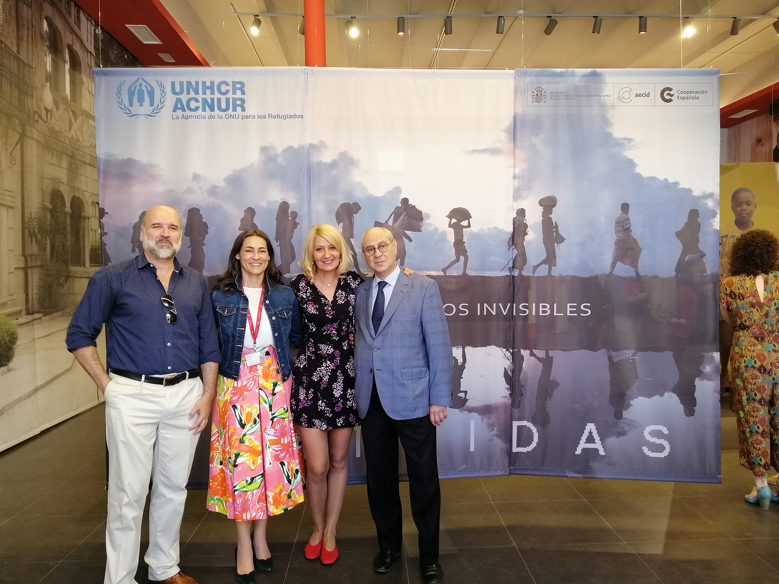 Exposición Apátridas: El laberinto de los invisibles, comisariada por Zara Fernández de Moya en la Universidad Nebrija