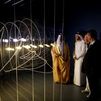 Instalación "Signos Mutantes" de Diego Moya en el encuentro anual de la SIAF - HORIZONTS de Sharjah