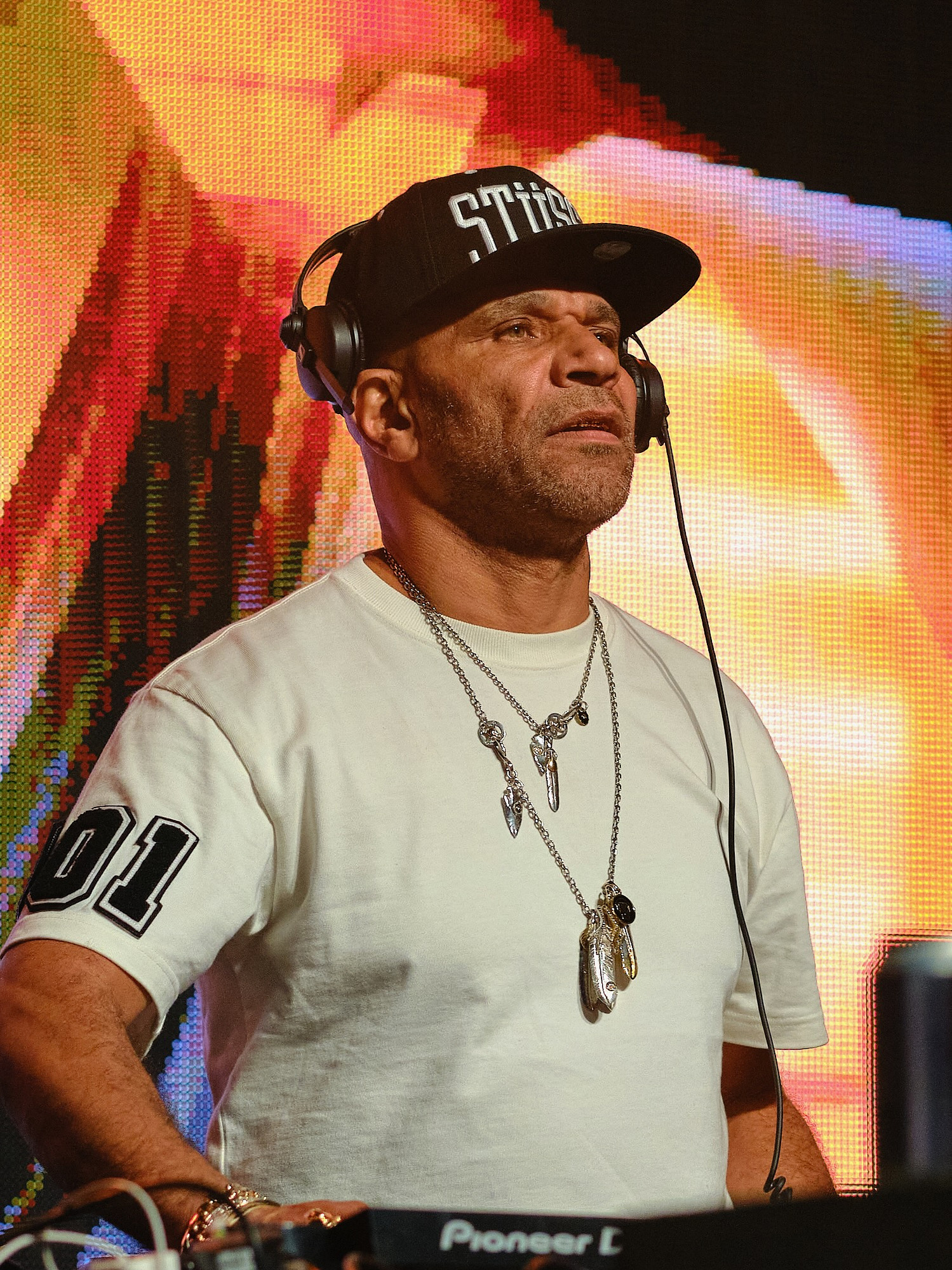 DJ Goldie from Metalheadz plays drum and bass at Project 6 festival