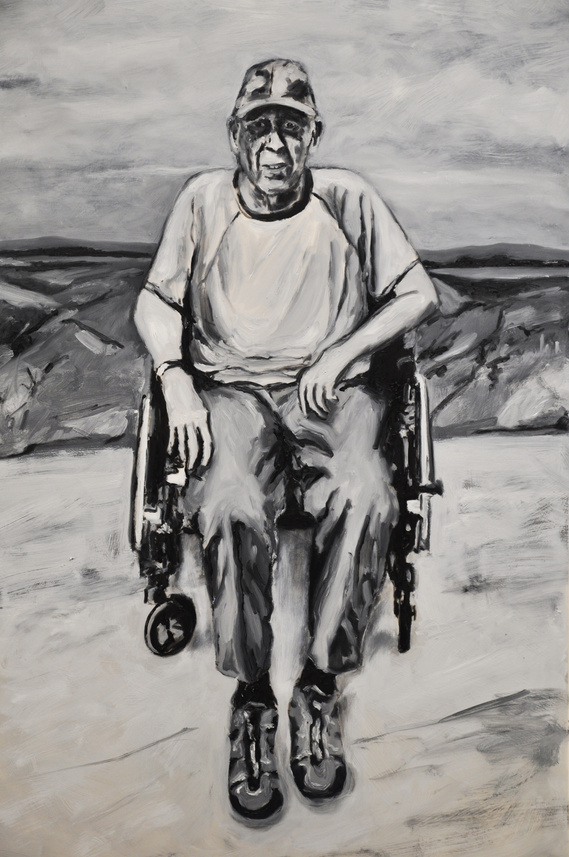 Posthumous portrait of artist's father