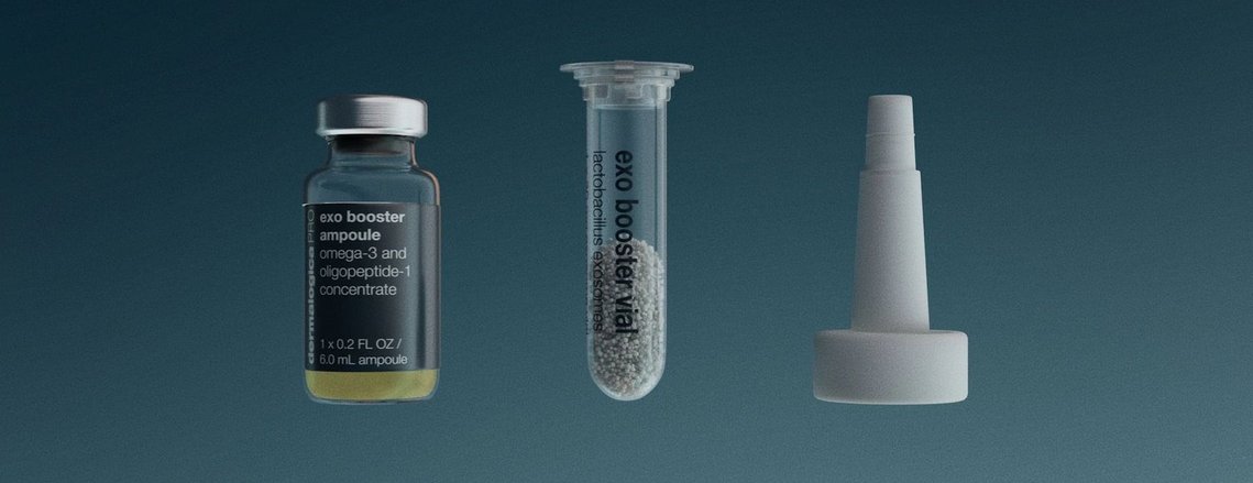 3 kroky v ošetření exo booster, Dokonalé ošetření s Exo Booster představuje komplexní přístup k péči o pleť po ošetření, kdy urychluje regeneraci a zvýrazňuje výsledky ošetření, aby byla pleť zdravější a zářivější. Za Výlohou.