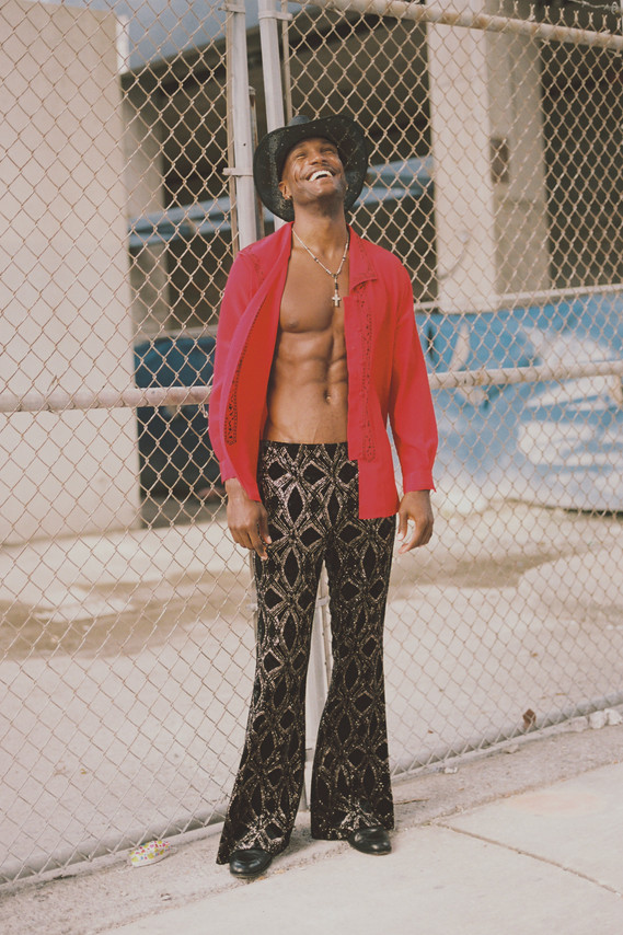 Flamboyant Cowboy with James Lorenzo shot in 35mm film by gara in los angeles