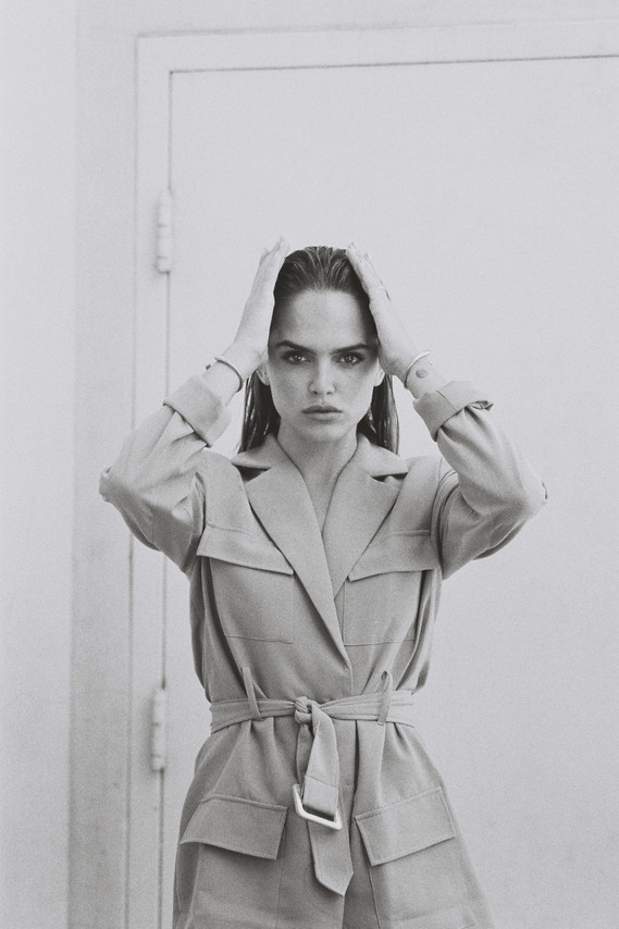 Suits Editorial with Kassidy Ramirez shot in 35mm film by gara in Los Angeles