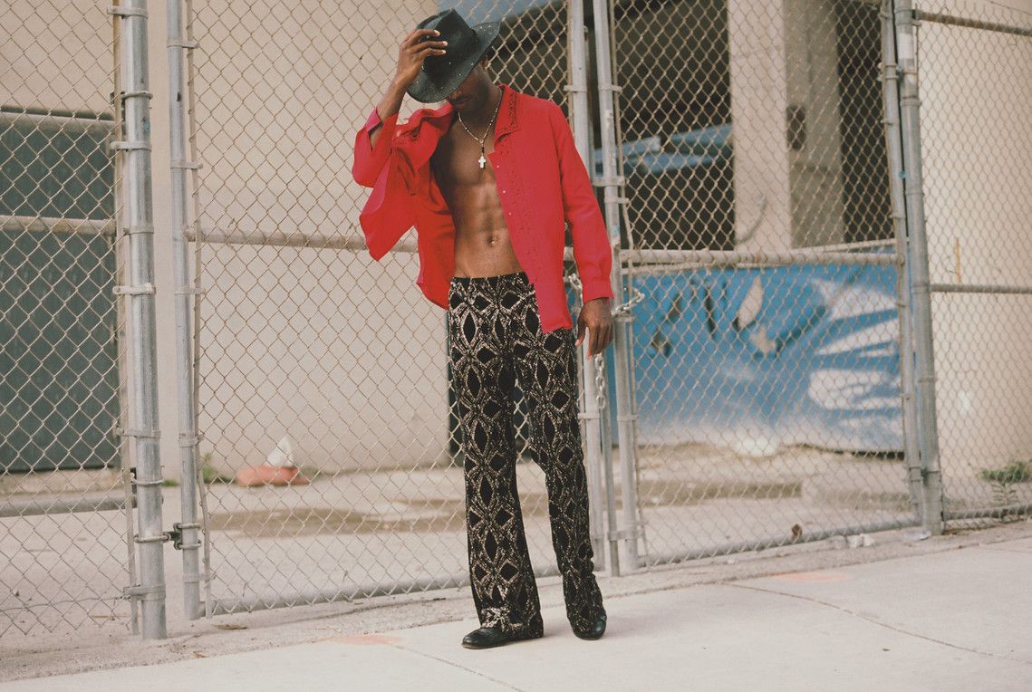 Flamboyant Cowboy with James Lorenzo shot in 35mm film by gara in los angeles