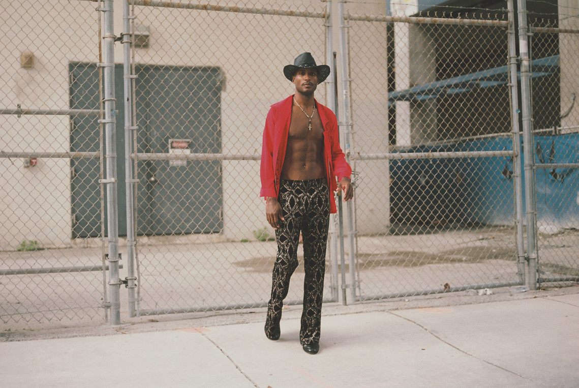 Flamboyant Cowboy with James Lorenzo shot in 35mm film by gara in los angeles