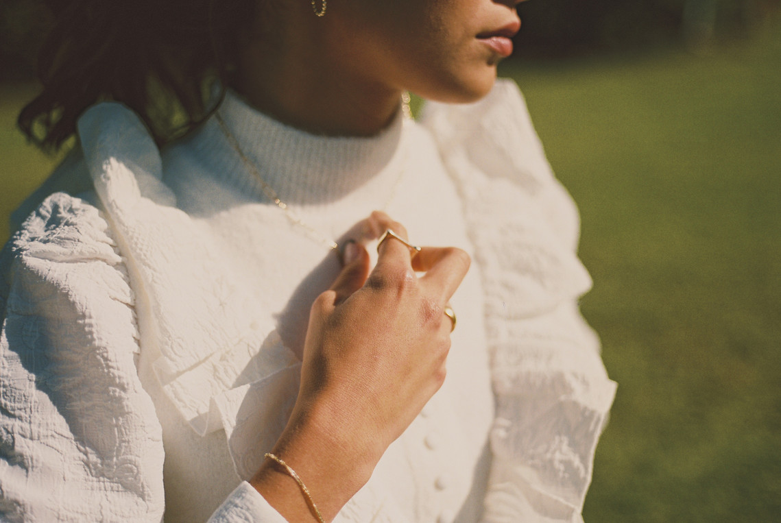 Lya and Gaby for Alkeme Gold campaign Fall 2020 shot on 35mm film by gara