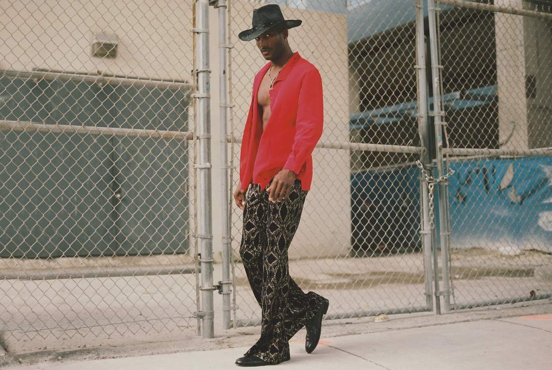 Flamboyant Cowboy with James Lorenzo shot in 35mm film by gara in los angeles