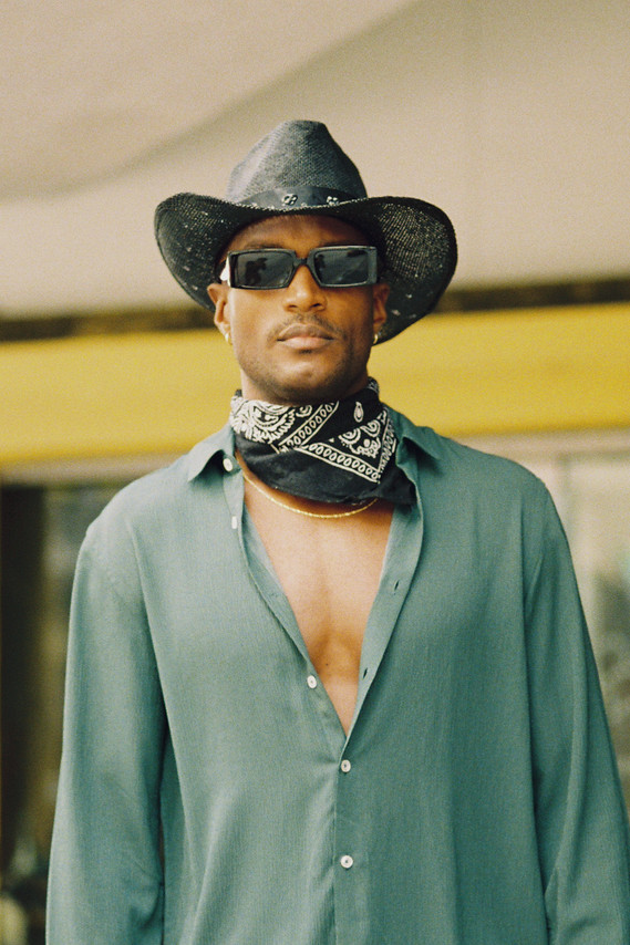 Urban cowboy with Jame Lorenzo shot in 35mm film by gara in los angeles