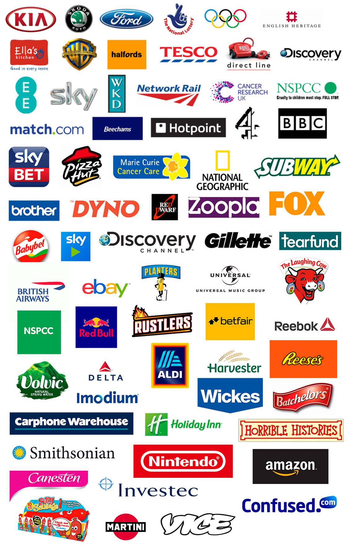 Brands I have done voice over for