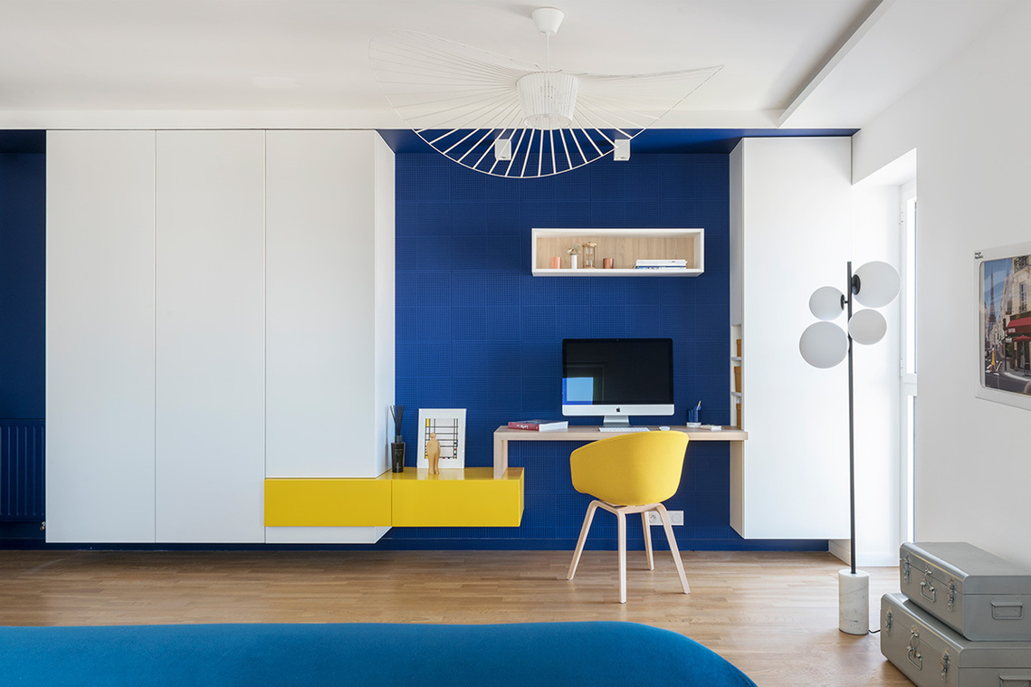 MAWI - Île de Nantes, appartement neuf -
Création de rangements, dressing, bureau - Emilie Guitton - Architecte d'intérieur - Grand ouest - Nantes - Bretagne - Aquitaine - Pays Basque