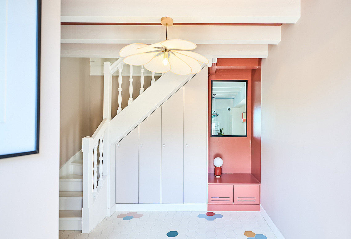 MARIANO - Rénovation complète d'une maison à Biarritz Notre objectif : rendre cette petite maison lumineuse, joyeuse et originale.