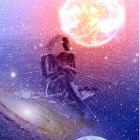 A collage/composite self portrait of Leilah Dhoré by Leilah Dhoré for PYAP: Black Healing Spaces 