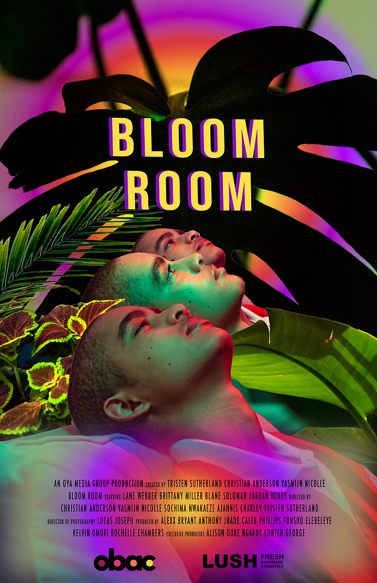 Poster design and behind the scenes photography by Leilah Dhoré for the web series "Bloom Room". 