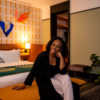 Photo of Emily Mills at The Drake Hotel taken by Leilah Dhoré for How She Hustles x The Drake Hotel Article