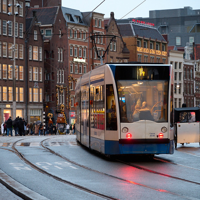 Dam Square train trolley