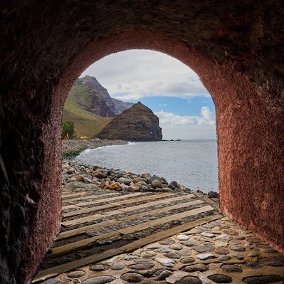 Gran Canaria landscape photograph featuring the Tunnel at Puerto de la Aldea