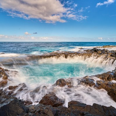 Gran Canaria landscape photograph featuring the El Bufadero de La Garita, Waterhole