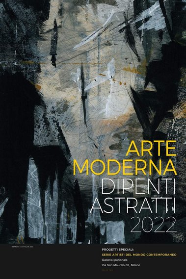 Modern art exhibition poster