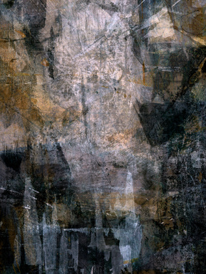 abstract painting in multiple earthy colors
