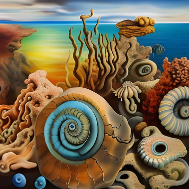 Surreal underwater art print by Cam Villar