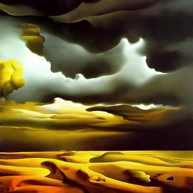 modern landscape art in vibrant colors