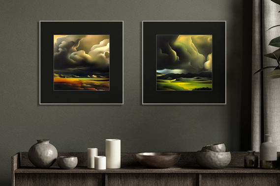 impressionistic landscapes on wall