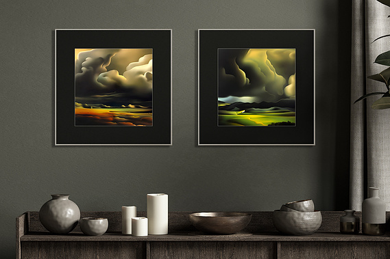 impressionistic landscapes on wall
