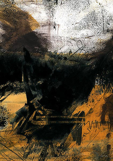 Tritone is an expressionistic modern art painting by Cam Villar