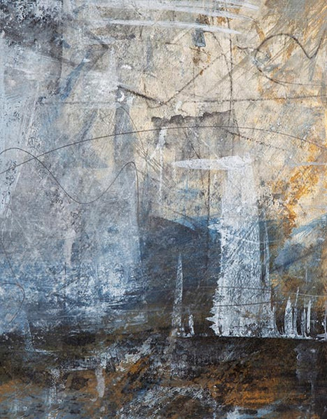 Odyssey is an expressionistic modern art painting by Cam Villar