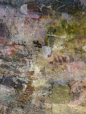 abstract painting in multiple earthy colors