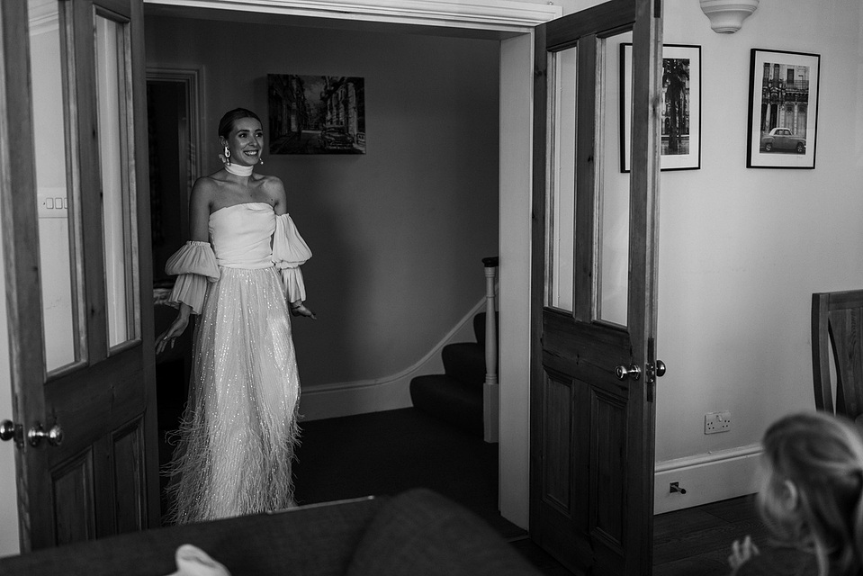 Bride first look