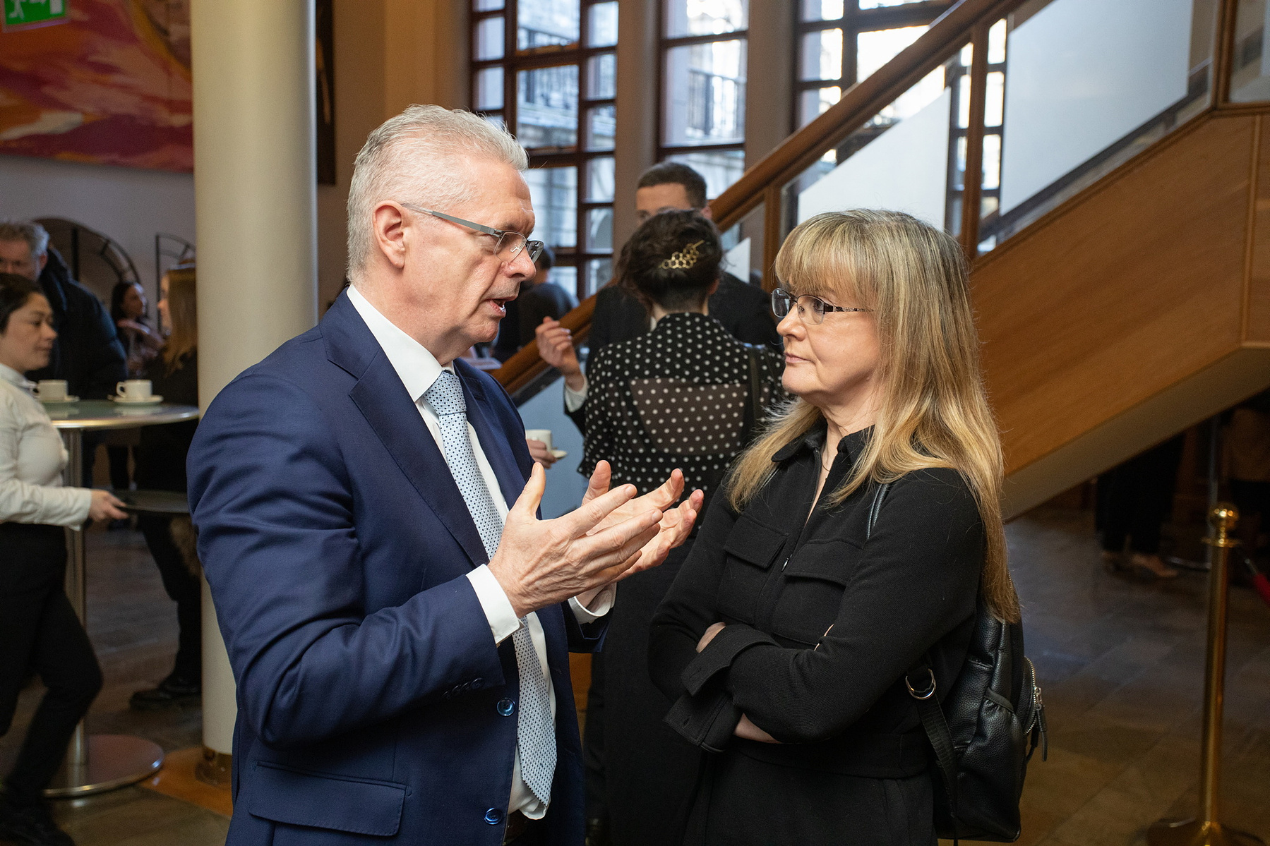 Networking event photo of attendees at The Health and Social Care Conference in Dublin Castle.  Corporate Event Photographer Dublin 