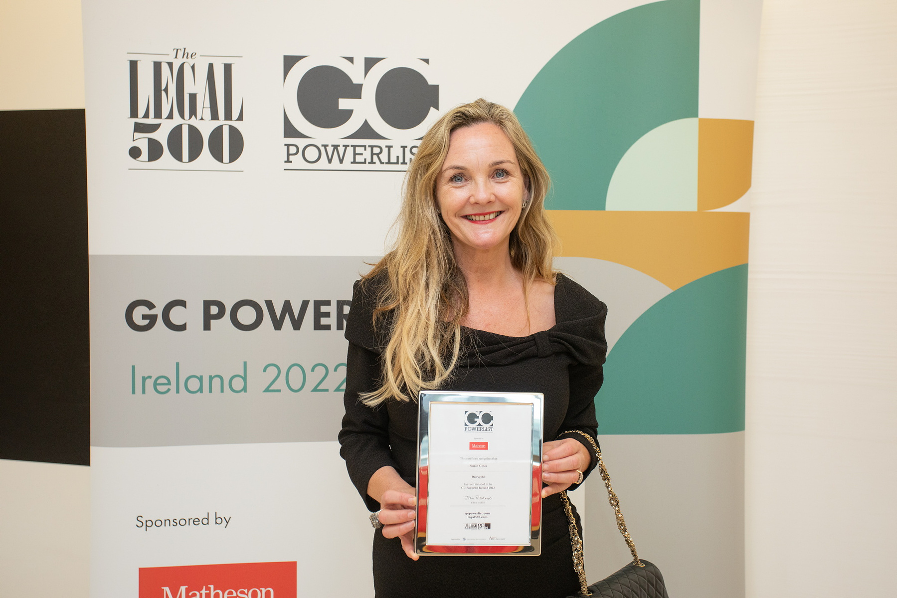 Corporate awards photographer Dublin, award winners at Legal 500 GC Powerlist Ireland 2022