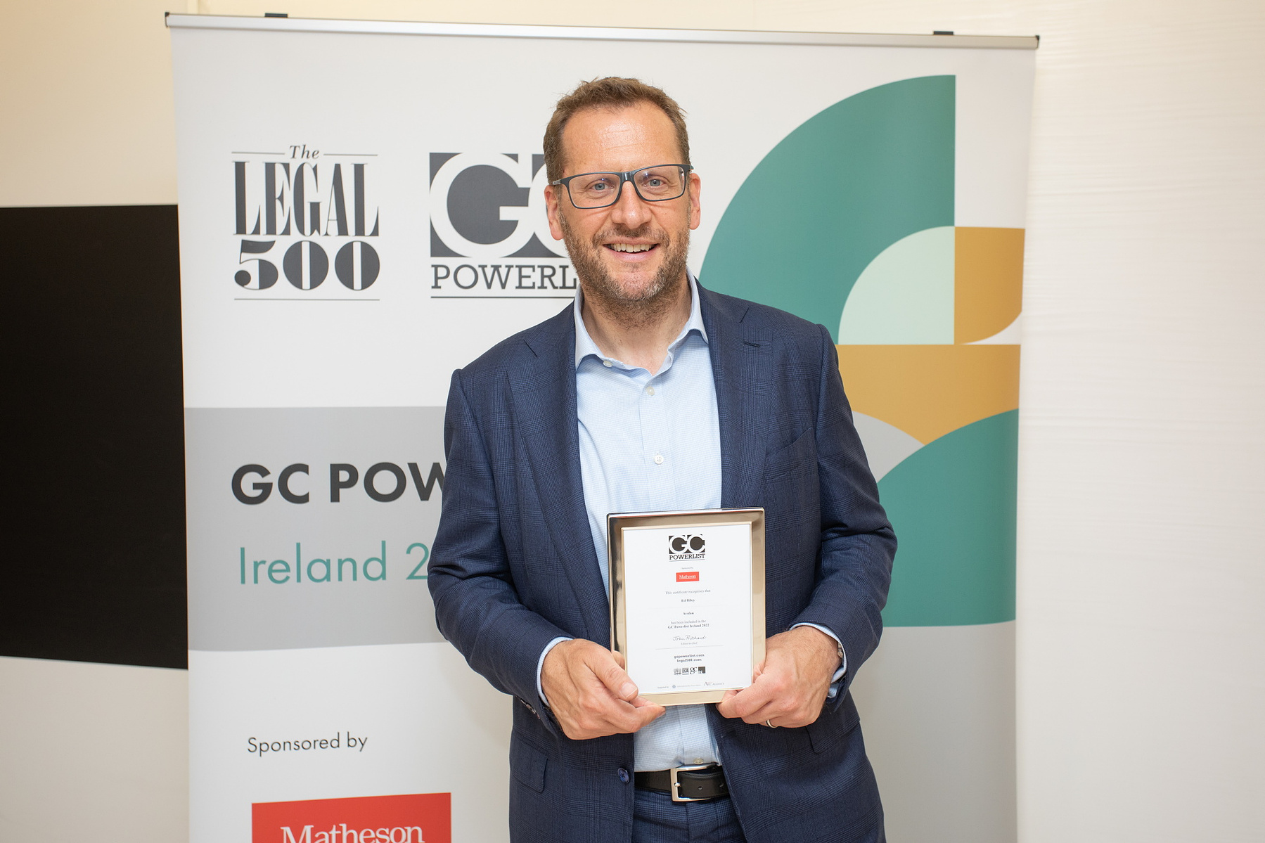 Corporate awards photographer Dublin, award winners at Legal 500 GC Powerlist Ireland 2022