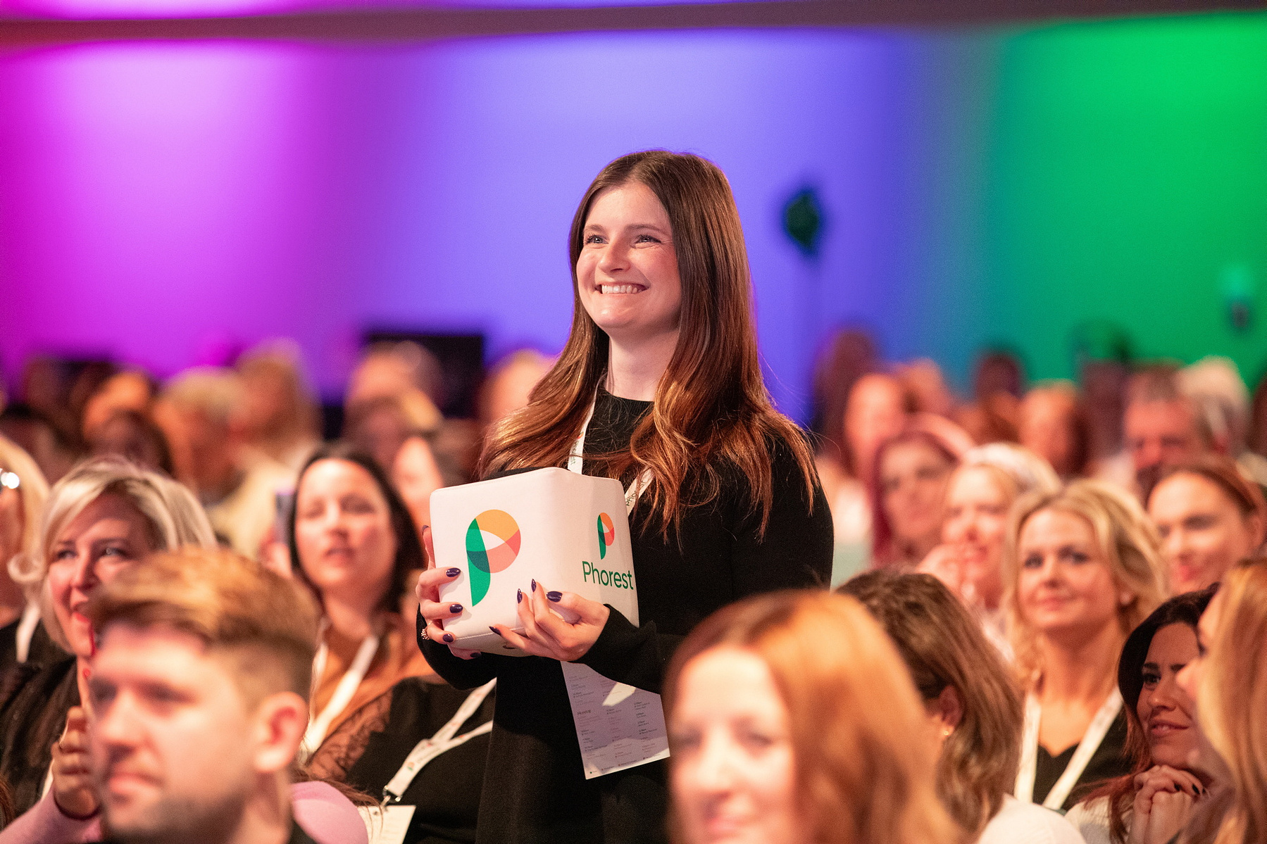 Crowd event photo of attendees at Salon Owners Summit 2024 in Dublin Royal Convention Centre. Professional event photographer Dublin