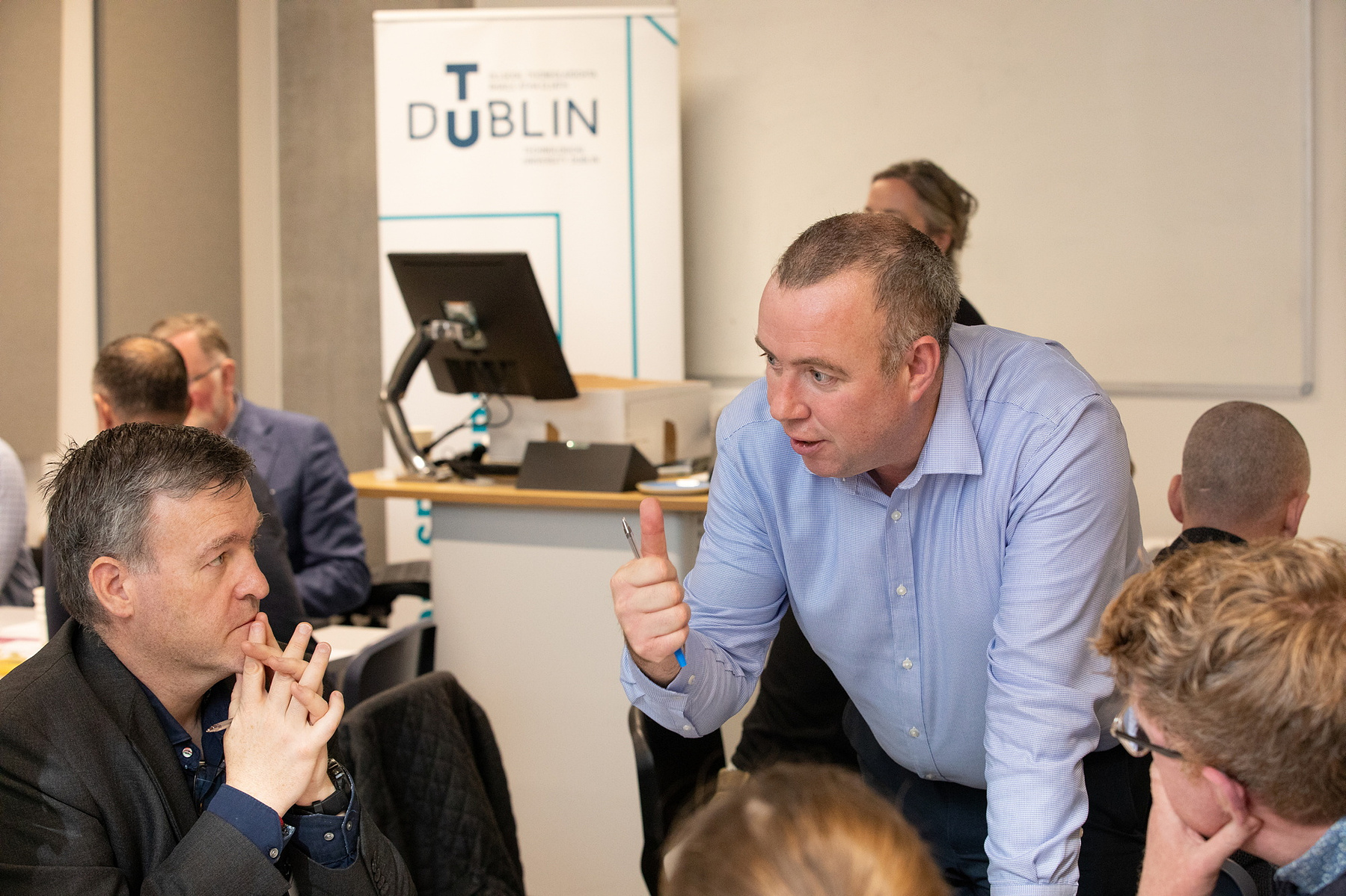 Professional conference and event photo of attendees networking at the CWMF BIM Mandate Conference 2023. Conference & event photographer Dublin www.eventimage.ie