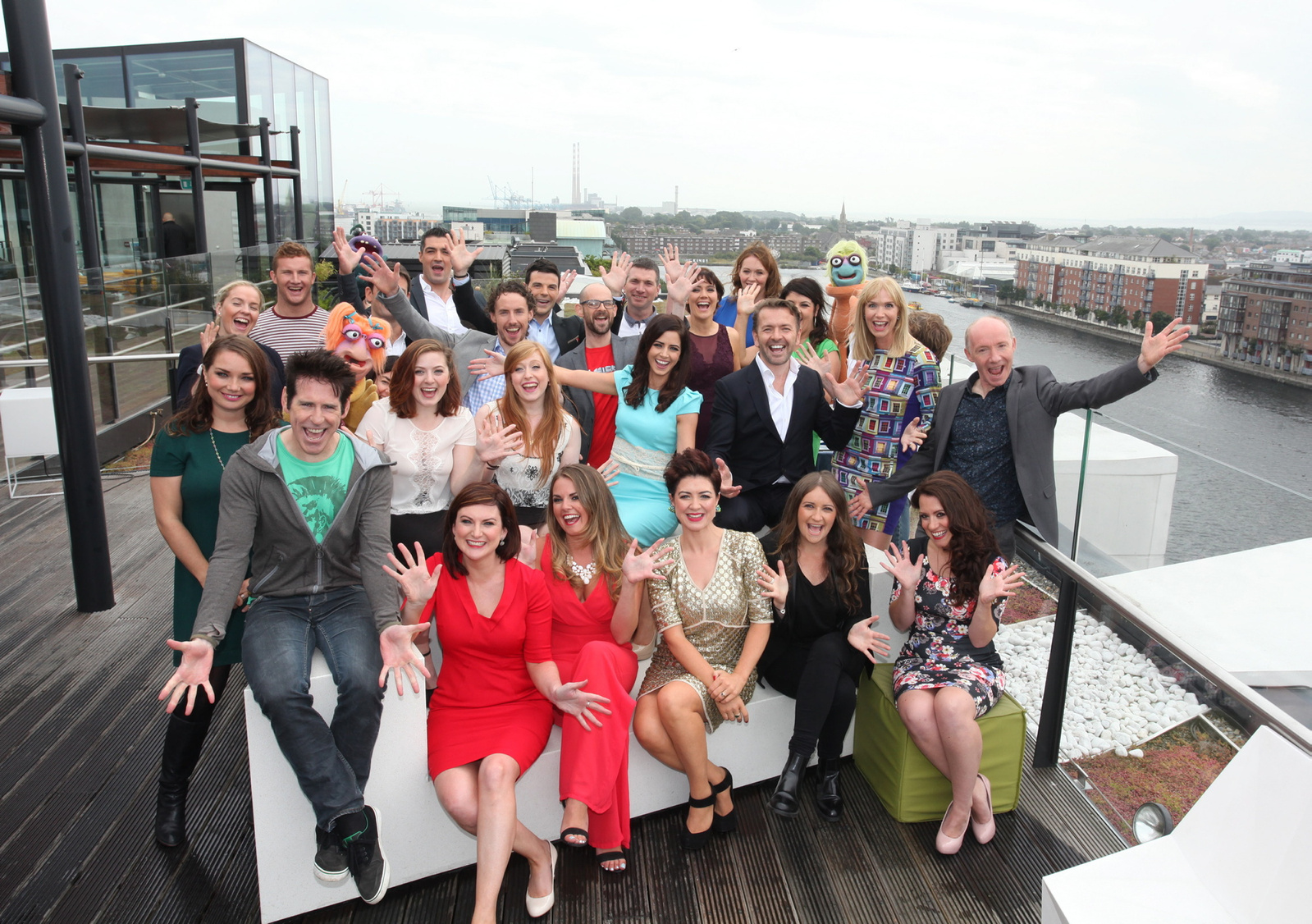 Press PR photocall launch for TG4 Autumn Schedule announcement at The Marker Hotel Dublin press photographer