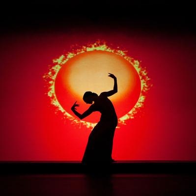 Spanish dancer on stage at a live event in Dublin Ireland professional corporate event photographer