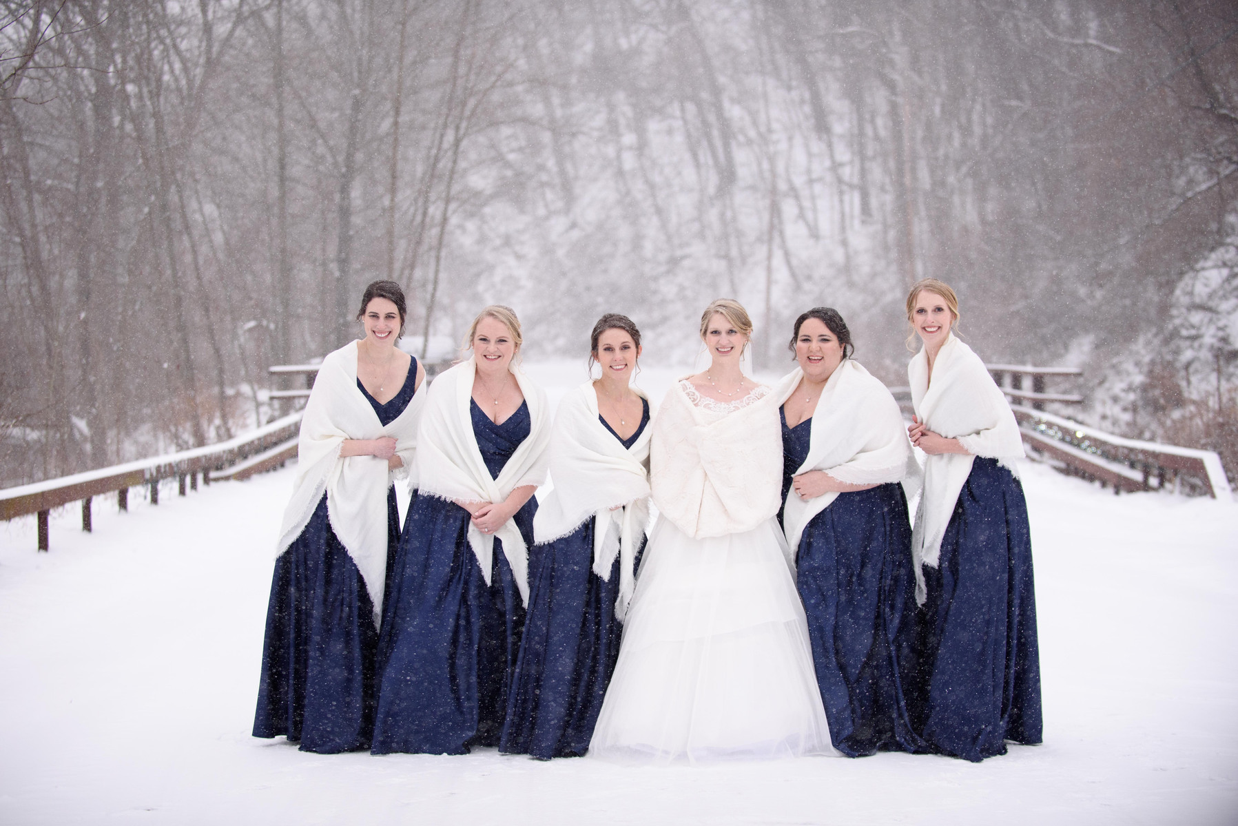 Winter wedding at Glendoveers, Penfield NY