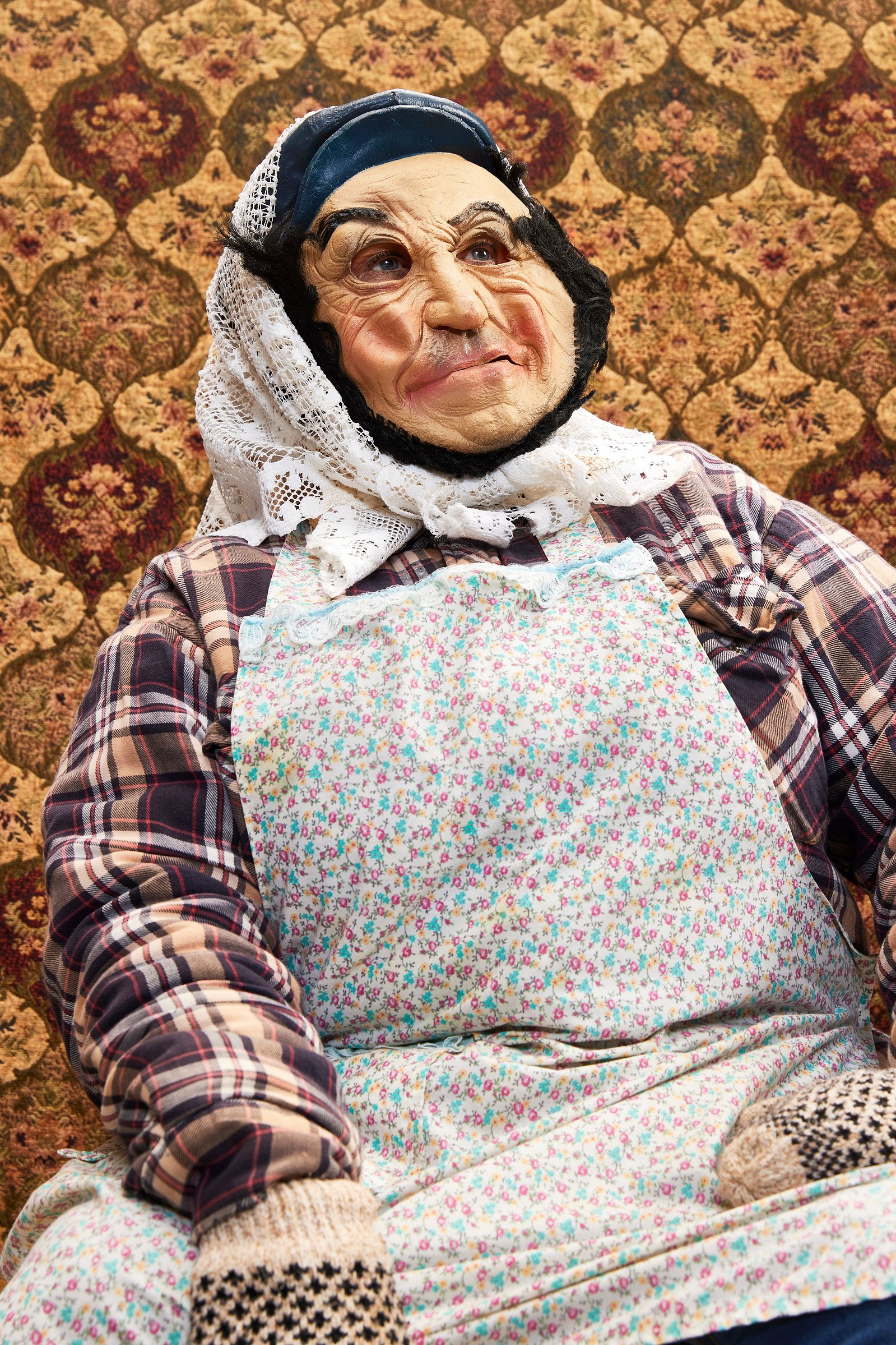 Portrait of a mummer in St John's, Newfoundland. Helen Mackey was photographed by Adam Coish Photography in 2022.