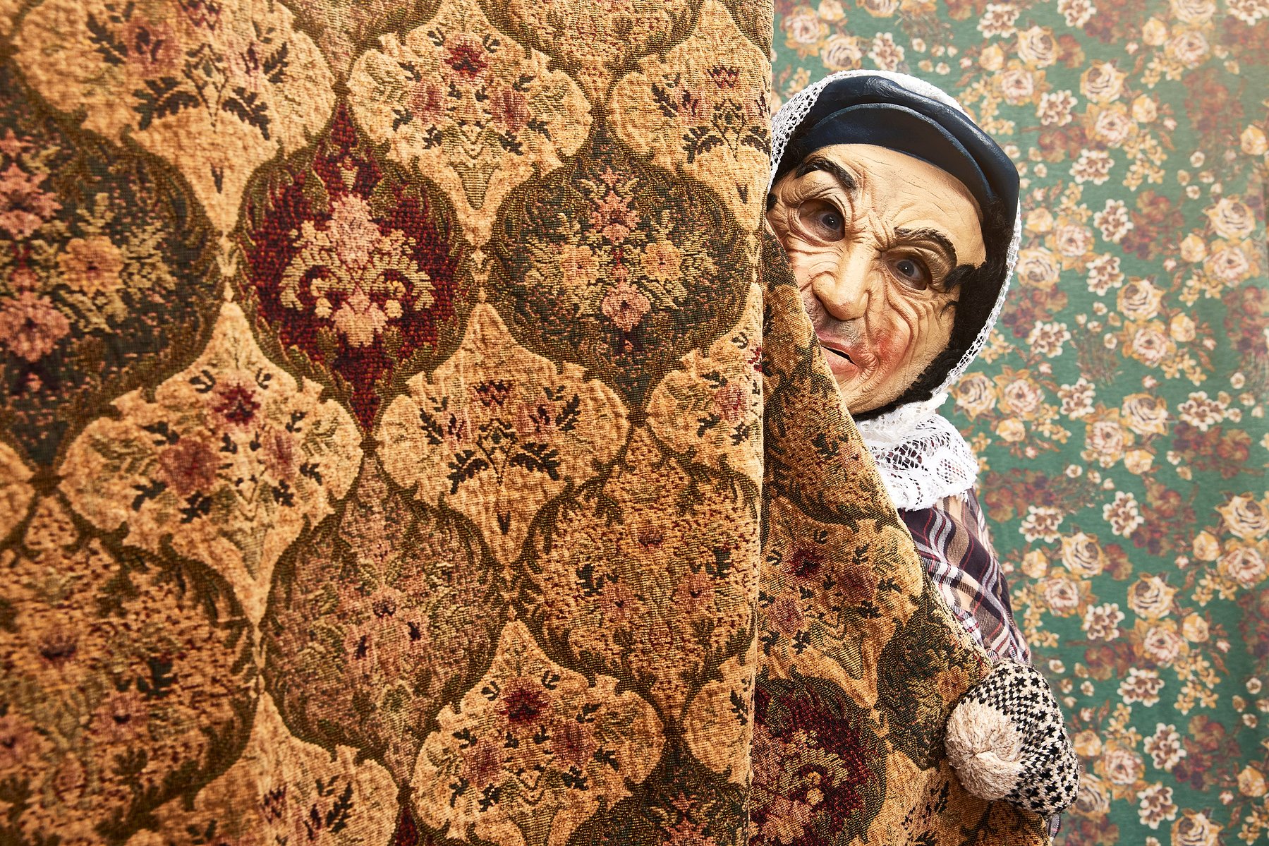 Portrait of a mummer in St John's, Newfoundland. Helen Mackey was photographed by Adam Coish Photography in 2022.