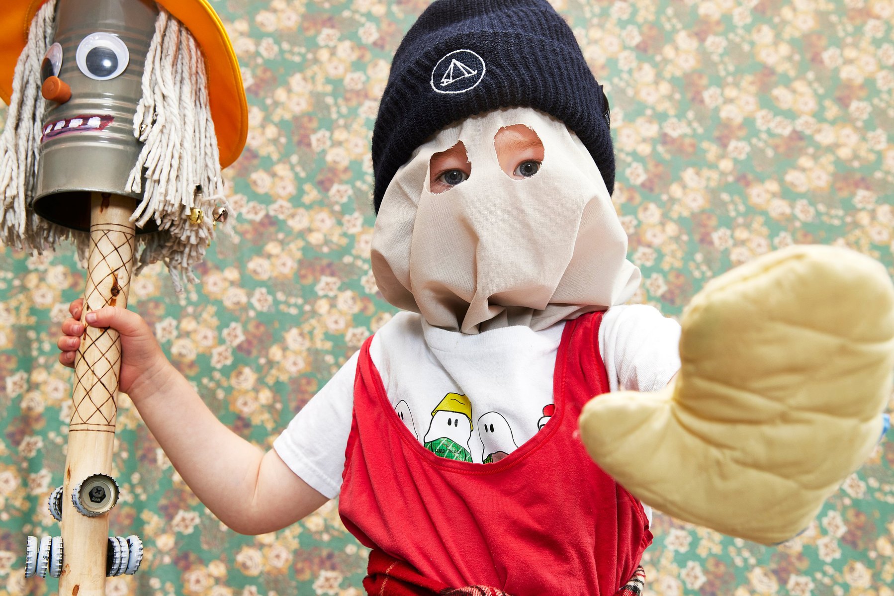 Portrait of a mummer in St John's, Newfoundland. James Murphy was photographed by Adam Coish Photography in 2022.
