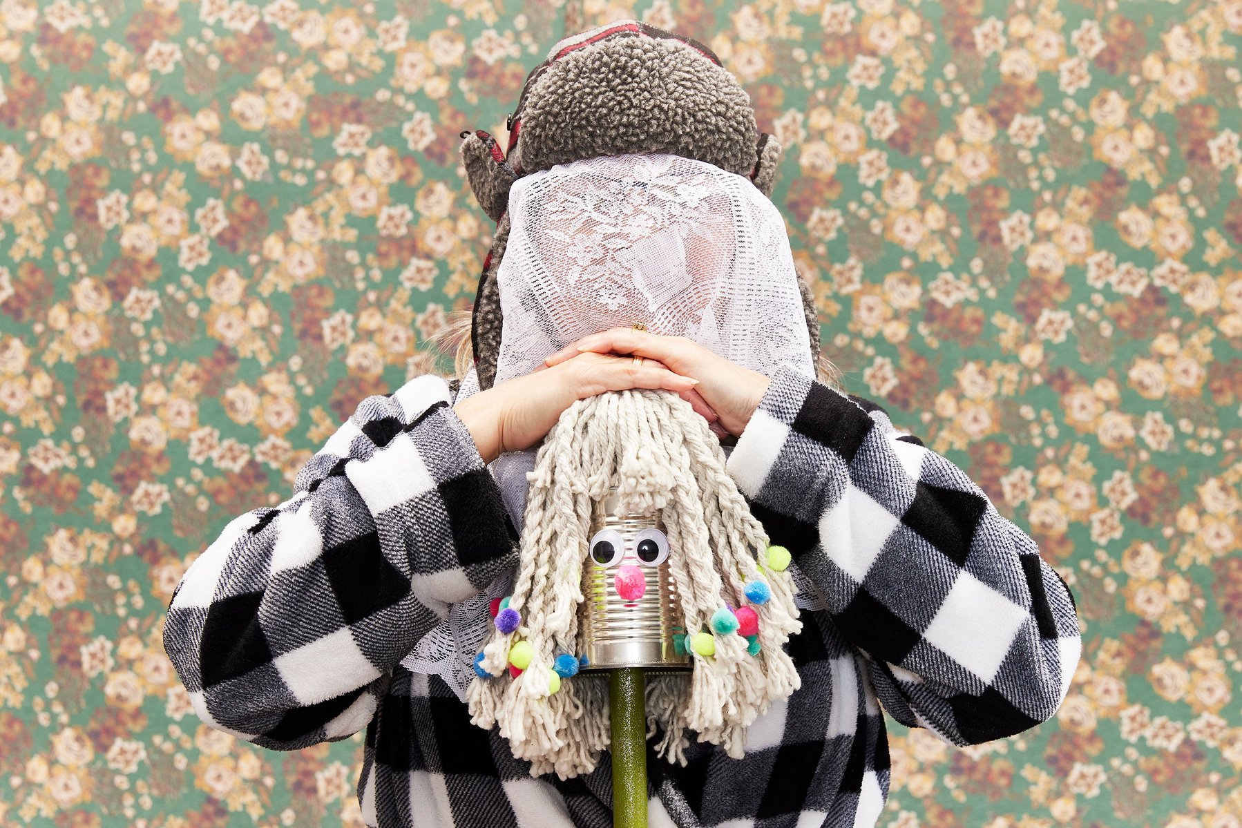 Portrait of a mummer in St John's, Newfoundland. Sue Dynes was photographed by Adam Coish Photography in 2022.