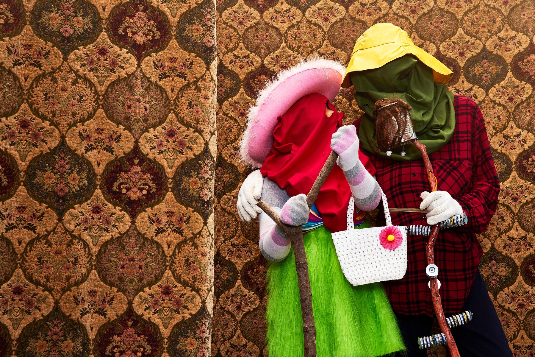Portrait of a family of mummers in St John's, Newfoundland. Noah & Isaiah were photographed by Adam Coish Photography in 2022.