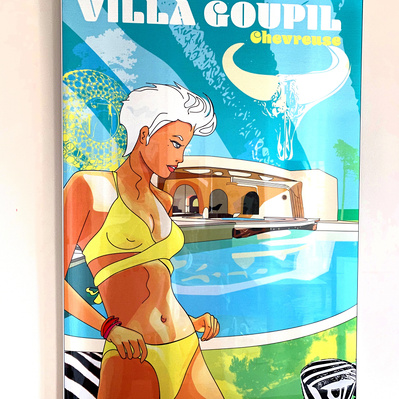 Villa Goupil. 100x66cm Printed on an aluminum plate. 1/10