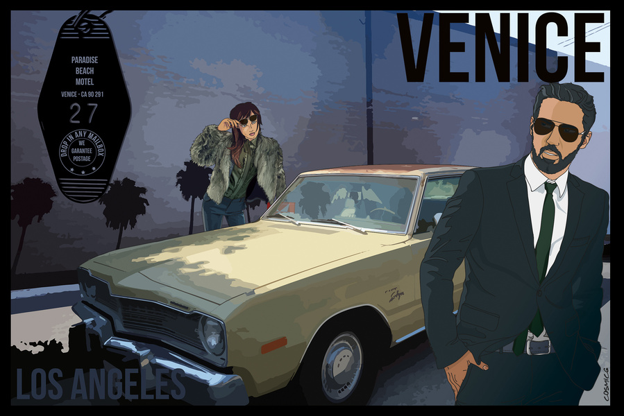 Venice in Los Angeles #art #artwork #digitaldrawing #digitalart #subligraphie #artist #cosmicg #popart