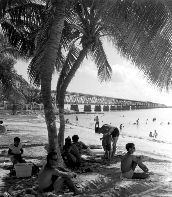A view of the beach at Bahia Honda in 1965, courtesy of the Florida state park service info.